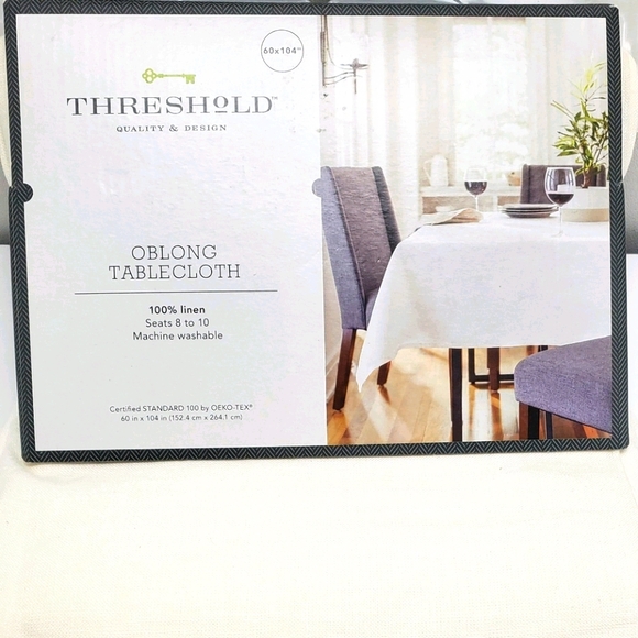 Oblong Tablecloth 100% Linen